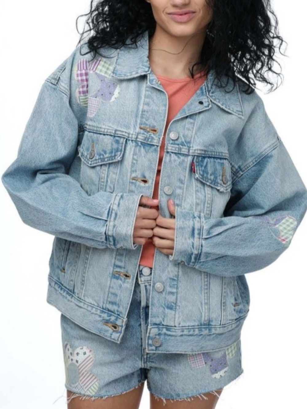 Levi's Light Blue Patchwork Denim Jacket